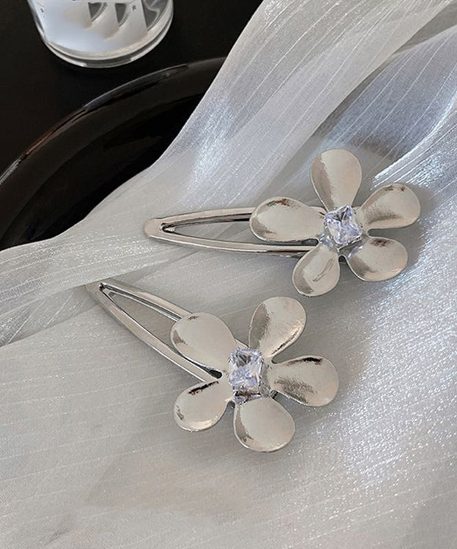 Zircon Alloy Boutique Floral Silk Hairpin