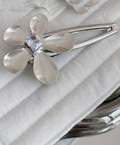 Zircon Alloy Boutique Floral Silk Hairpin
