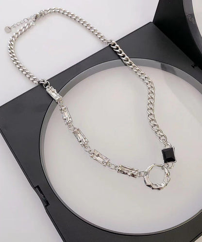 Lariat Silk Boutique Asymmetrical Out Steel Stainless Hollow