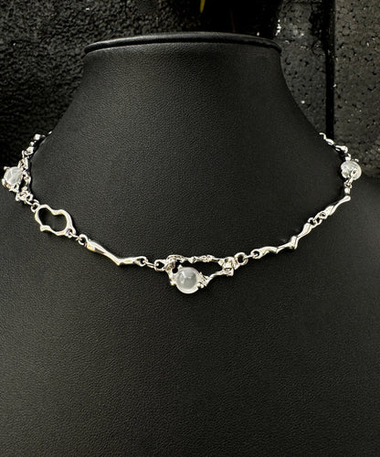 Boutique Cat Stone Silk Asymmetrical Pendant Eye Steel Stainless