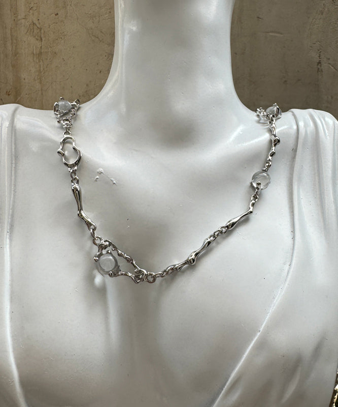 Boutique Cat Stone Silk Asymmetrical Pendant Eye Steel Stainless