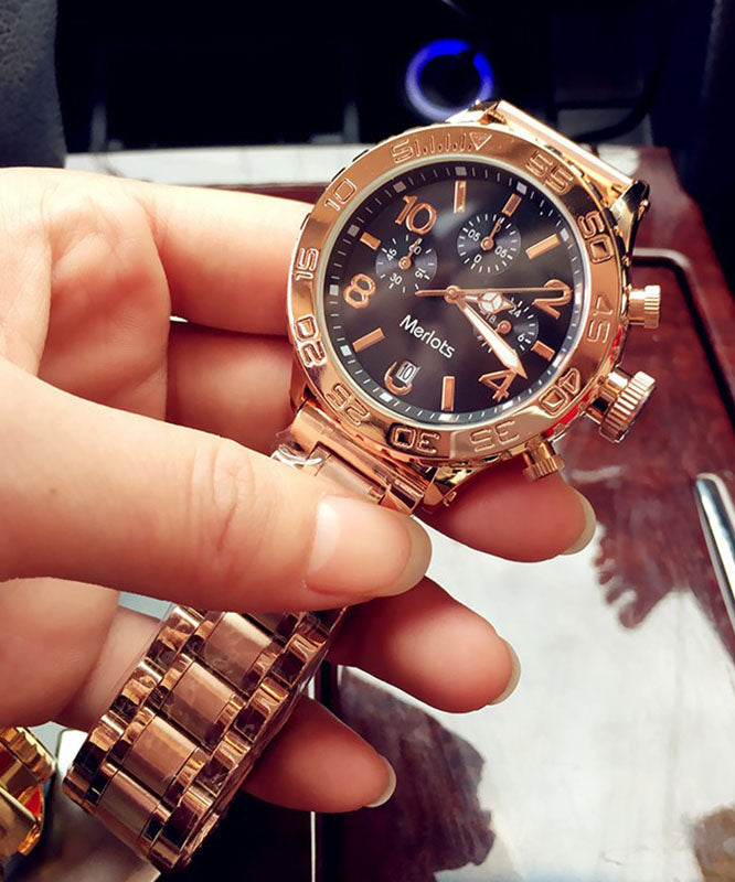 Steel White Quartz Movement Boutique Stainless Watches Machinery