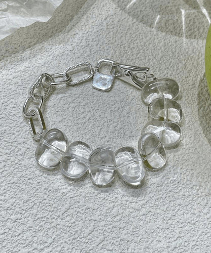 Chain Sterling Silver Crystal Nude Brief Bracelet