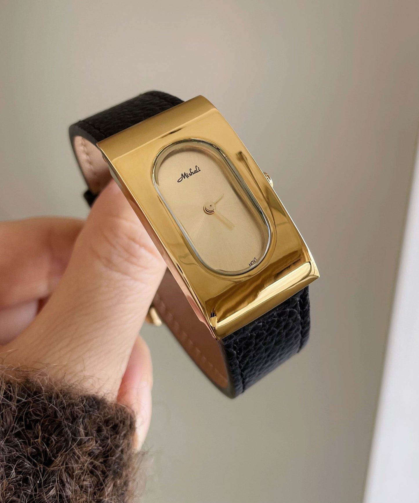 Rectangular Brief Movement Watches Leather Quartz Silk