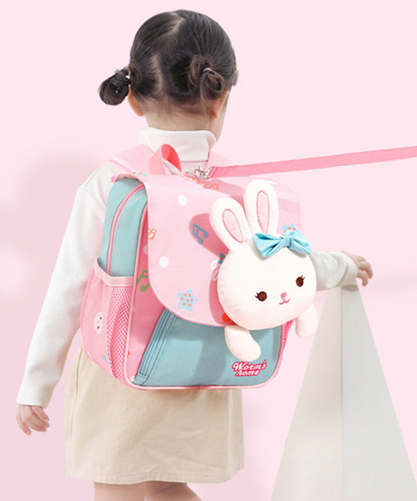 Niedlicher, robuster Rucksack mit Cartoon-Motiv, Rosa, IU027