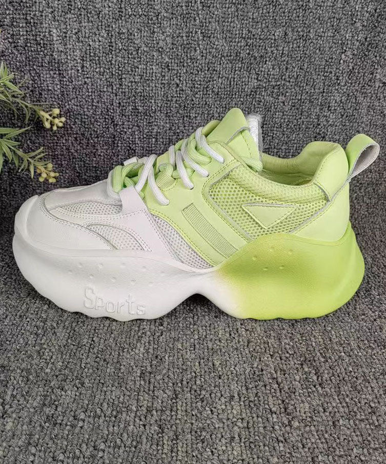 Lässige, bequeme Sportschuhe mit Plateausohle und atmungsaktivem Mesh in Rosa DD1005