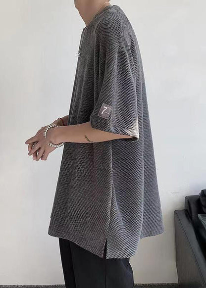 Dark Side Grey Mens T Casual Cotton Oversized Open Graphic Shirts