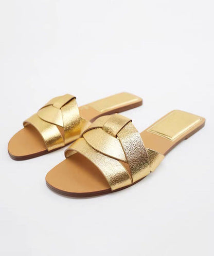 Slippers Flat Peep Toes Cross Denim Casual Toe Summer Blue Strap