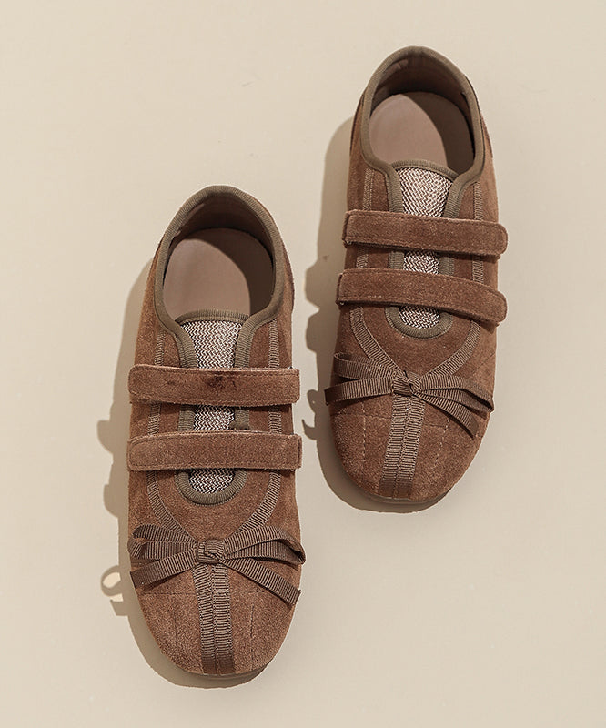 Women Buckle Splicing Casual For Flat Suede Green Strap Shoes