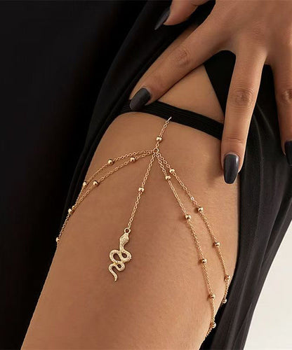 Silk Casual Zircon Serpentine Body Sterling Silver Tassel Beach