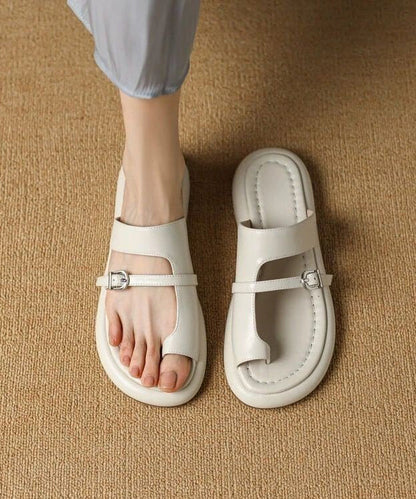 Casual Splicing Hollow Out Black Flip Flops Slide Sandals AP1013