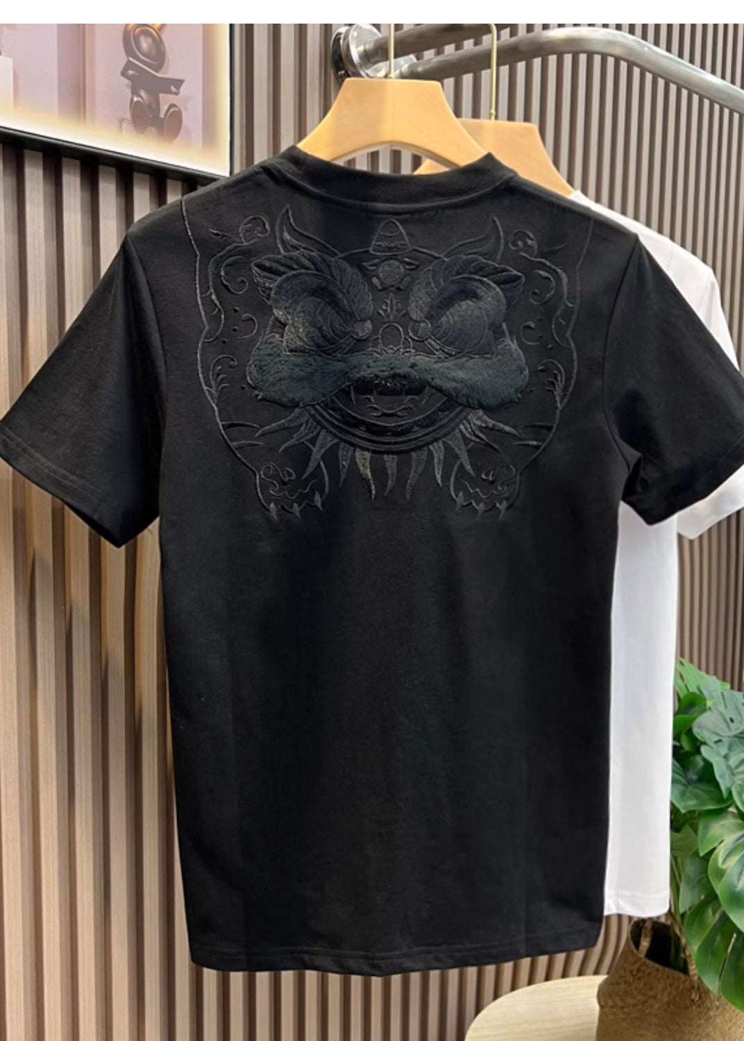 Cotton Shirts Oriental Embroideried T Summer White Casual Men