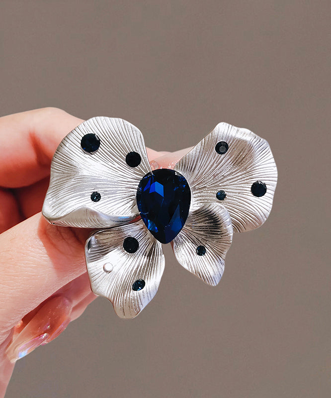 Butterfly Blue Chic Crystal Hairpin Alloy
