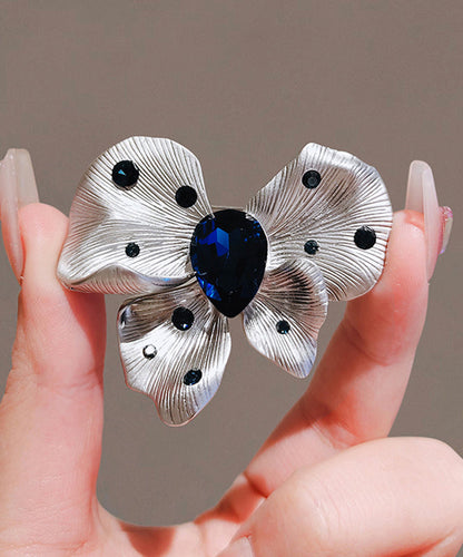 Butterfly Blue Chic Crystal Hairpin Alloy