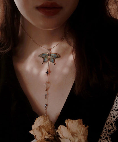 Bead Overgild Zircon Pendant Gold Style Copper Glass Wing Chinese