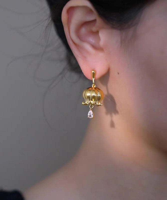 Valley Drop Copper Style The Water Lily Zircon Of Gold Chinese