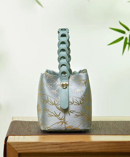 Handtasche aus Jacquard-Kalbsleder im chinesischen Stil QF020