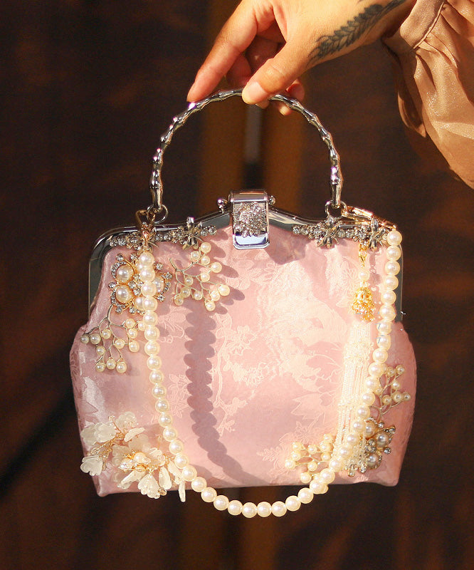Bag Style Tote Nail Chinese Zircon Bead Pink
