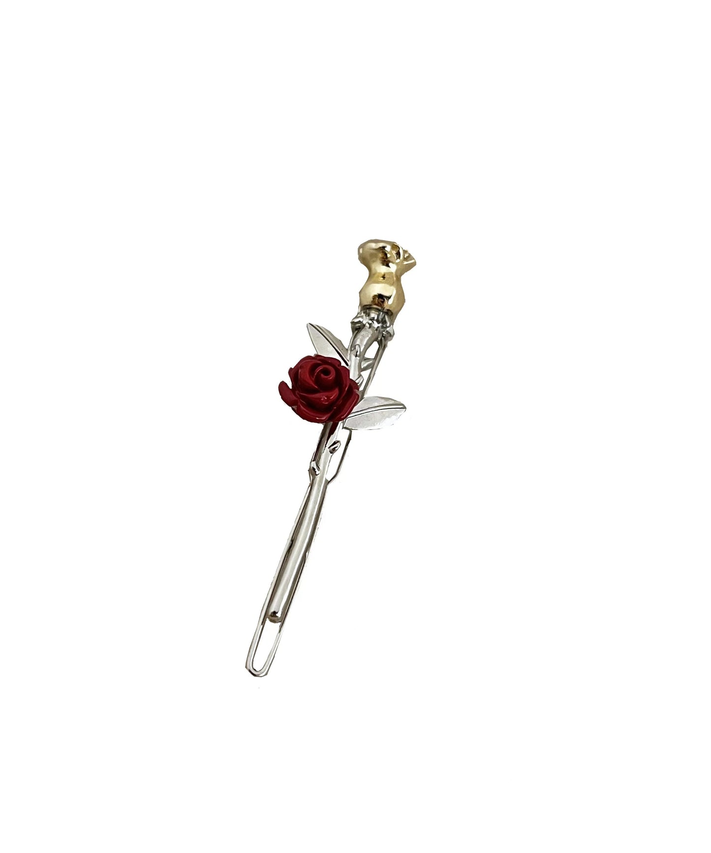 Chinese Style Resin Hairpin Silk Alloy Rose