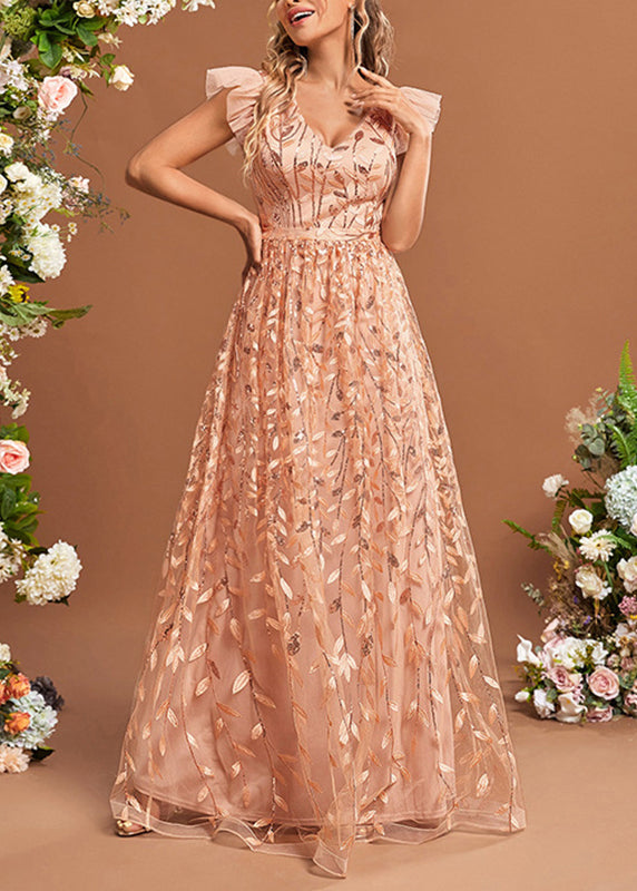 Waist Patchwork Classy Dresses High Summer Maxi Tulle Ruffled