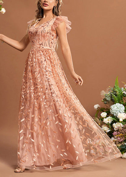 Waist Patchwork Classy Dresses High Summer Maxi Tulle Ruffled