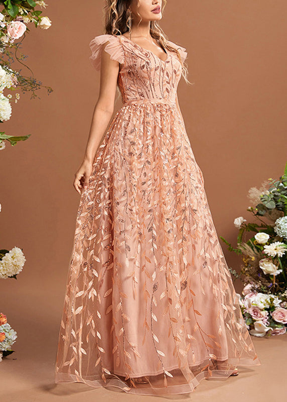 Waist Patchwork Classy Dresses High Summer Maxi Tulle Ruffled