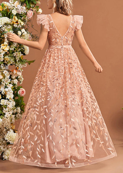 Waist Patchwork Classy Dresses High Summer Maxi Tulle Ruffled