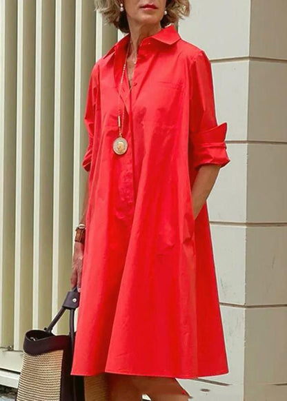 Long Border Simple Loose Peter Women's White Pan Collar Cross