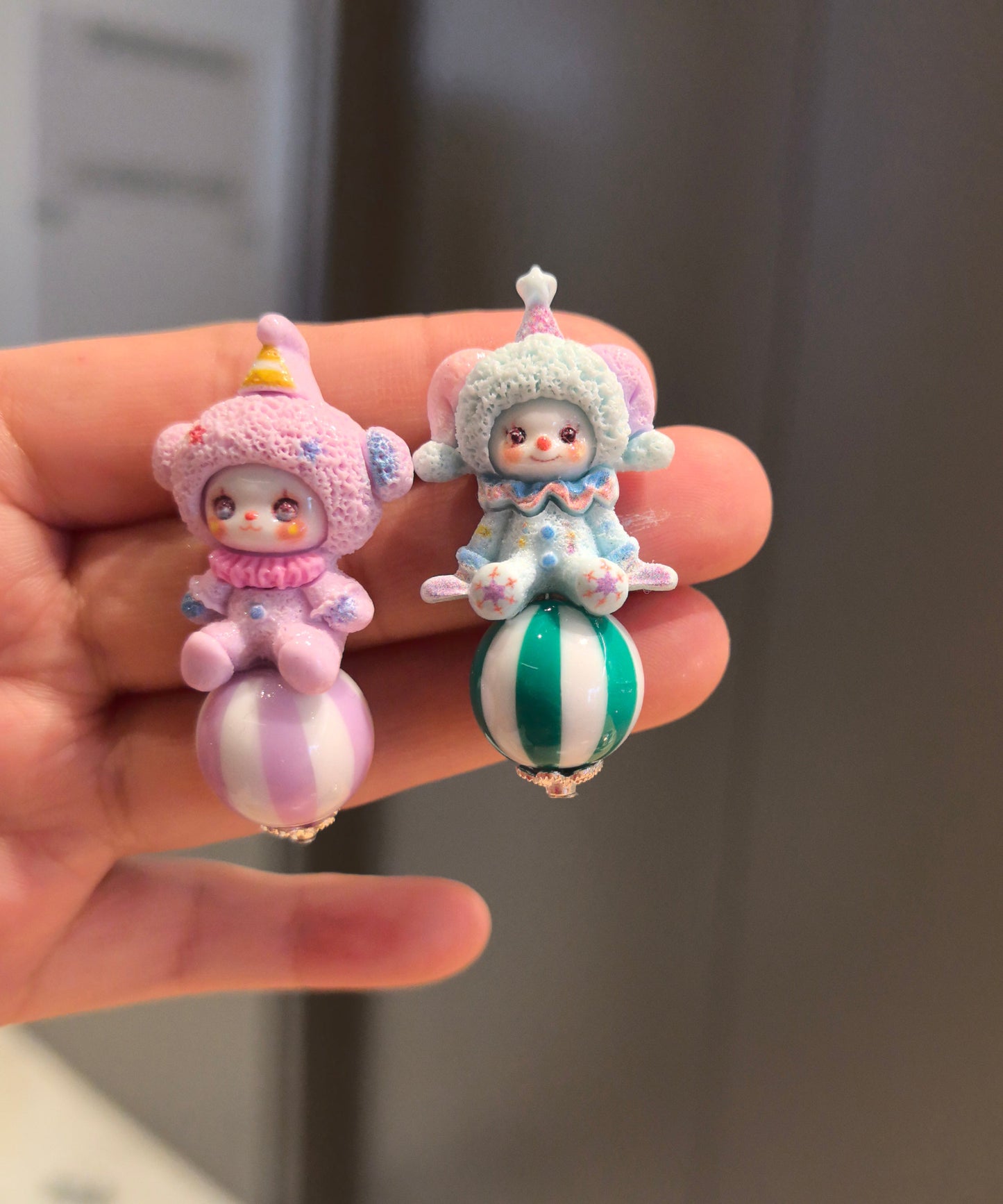 Earrings Cartoon Doll Stud Alloy Asymmetrical Cute