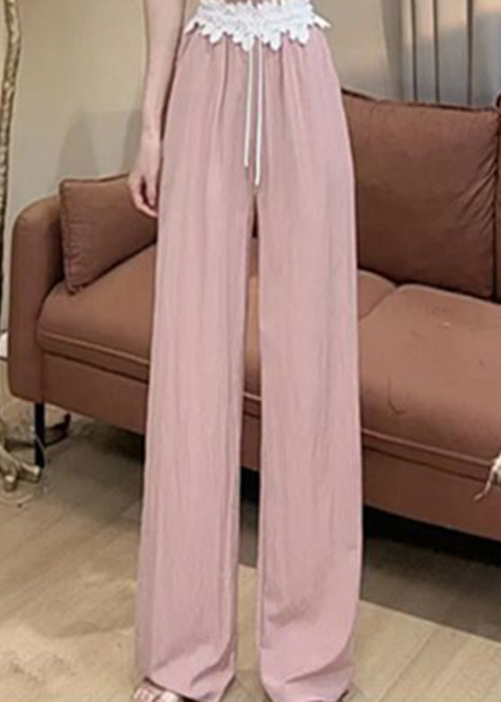 And Leg Wide Pants Two Pieces Hooded Fake Cute Sweatshirt Pink