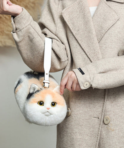 Yellow Cat Fuzzy Creative Cute Bag Shoulder Fur