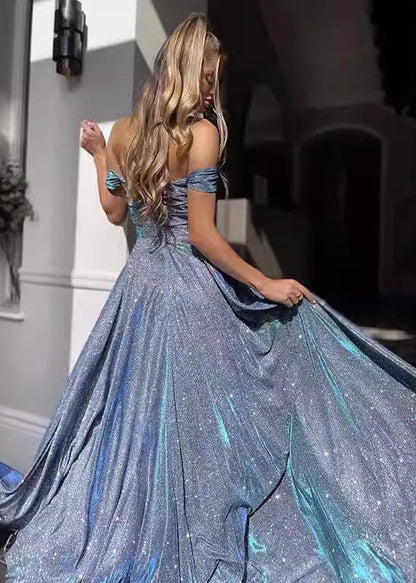 Strapless Hem Dress Lavender Large Exra Sequins DIY