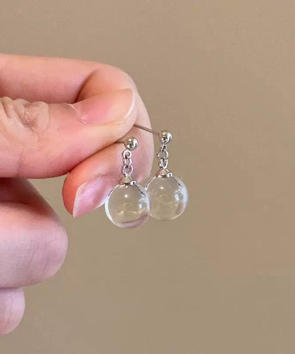 Light Earrings Ball Blue Sterling DIY Drop Silver