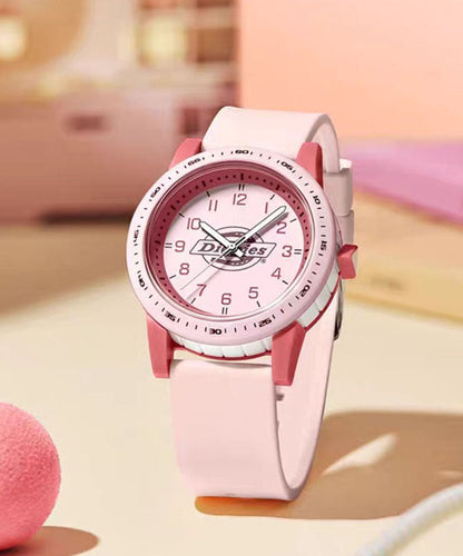 Pink DIY Quartz Watches Silicone Rubber Movement