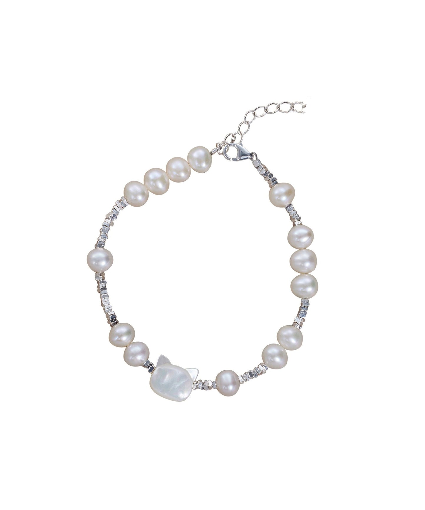 Crushed Pearl Little Sterling DIY Cats Silver White