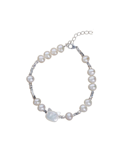 Crushed Pearl Little Sterling DIY Cats Silver White