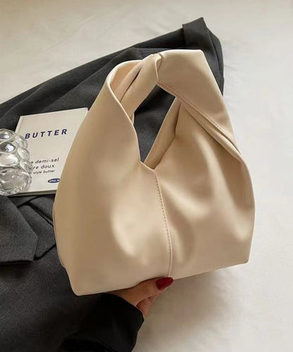 Leather Pink Durable Tote Faux Elegant Solid Handbag