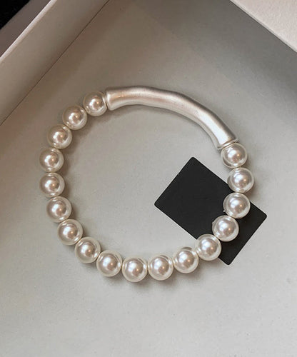 Bracelet Elegant Bamboo Joint White Pearl