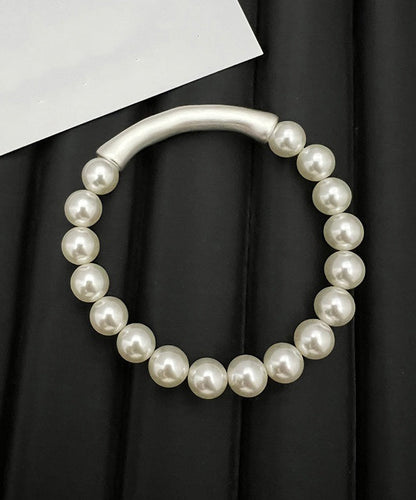 Bracelet Elegant Bamboo Joint White Pearl