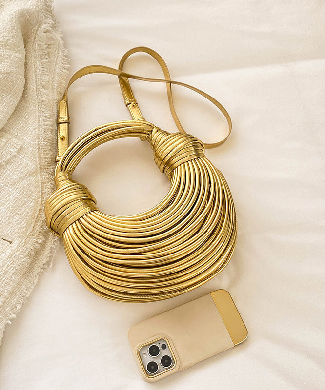 Fashion Gold Bag European American Tote And Versatile