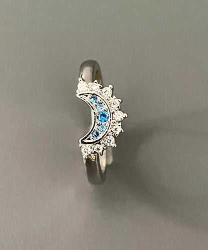 Zircon And Rings Alloy Open Fashion Set Two-Piece Moon Sun