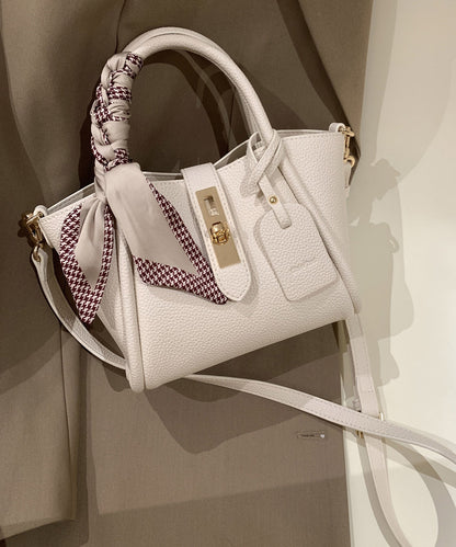 Leather Durable Faux Fashion Bag Beige CrossBody