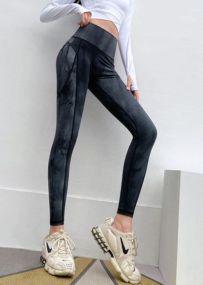 Print High Waist Capri Black Gym Shark Fashion Leggings