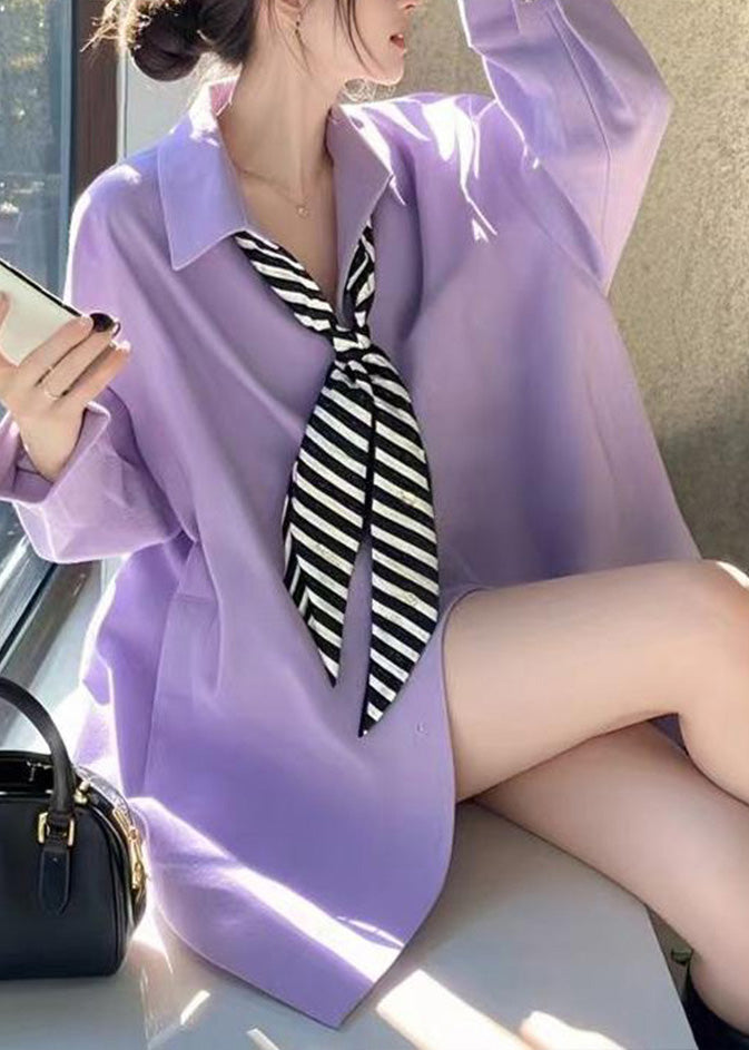 Collar Peter Blue Shirt Fashion Spring Pan Solid