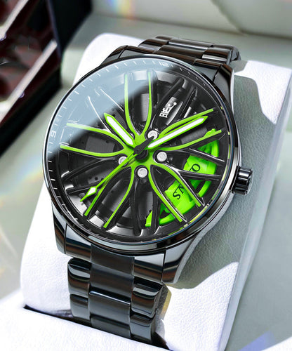 Stainless Alloy Noctilucent Out Steel Green Hollow Fashion