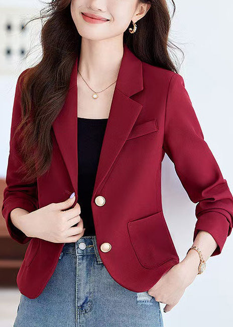 Fashion Mulberry Silm Fit With Pockets Short Jacket Spring YJ018