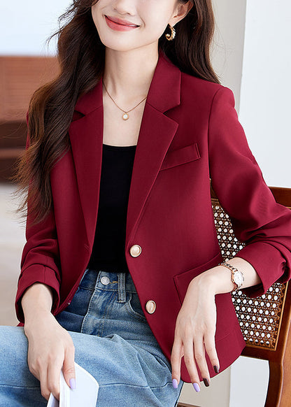 Fashion Mulberry Silm Fit With Pockets Short Jacket Spring YJ018