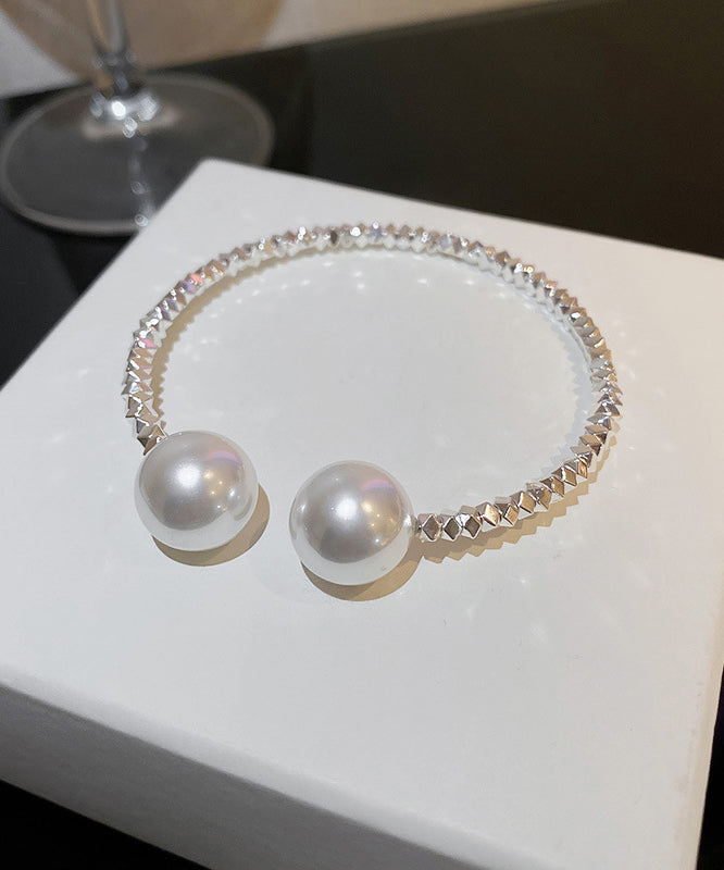 Fashion Silk Copper Alloy Pearl Choker YU020