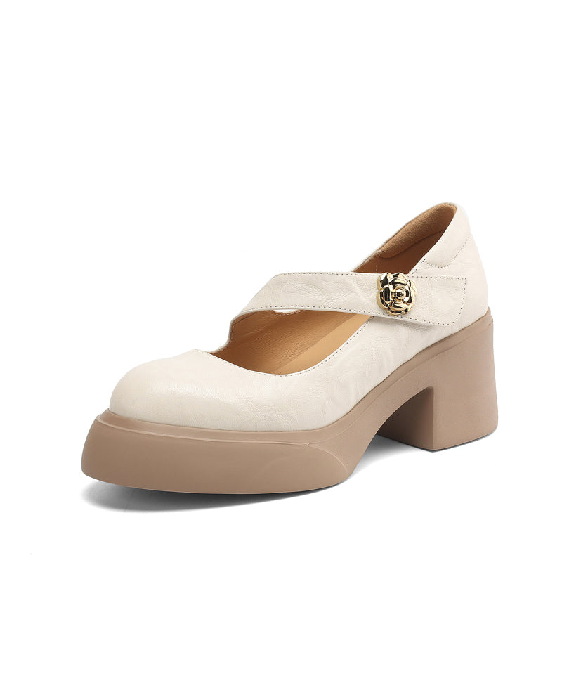 Splicing Chunky Loafer Fashion Sheepskin Black Shoes