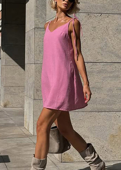 Mini Fashion White Dresses Lace Backless Up Summer Cotton